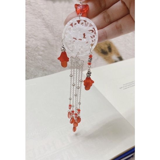 Dây đeo cài áo resin hình phượng hoàng/ Phụ kiện Việt Phục/ Phụ kiện cổ trang